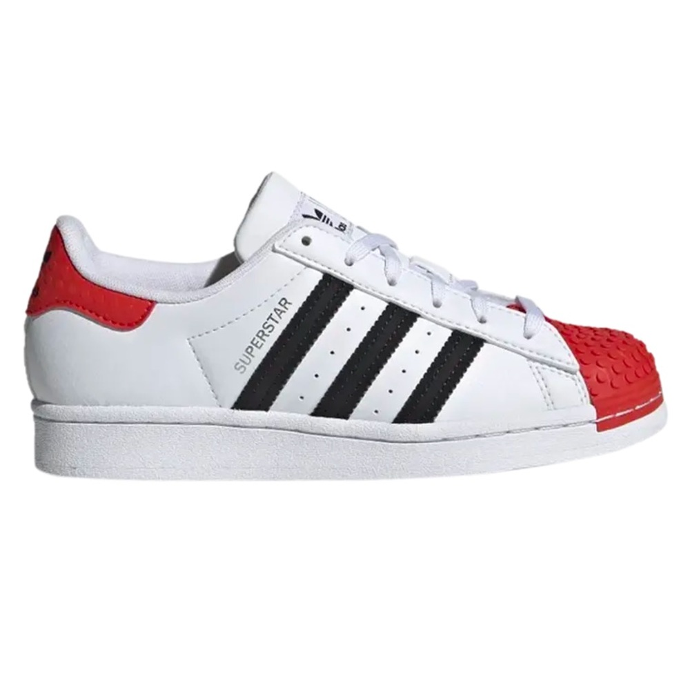 NWOT Adidas Lego C Superstar J Cloud shoes sz 4